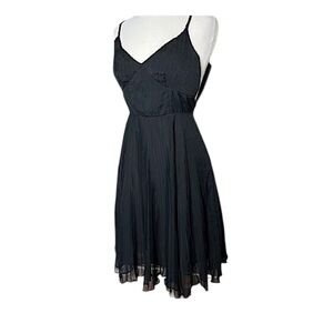 Ann Taylor LOFT. Super cute, flirty black dress. Size 6. NWT.